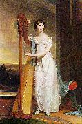 Thomas Sully Eliza Ridgely with a Harp Sweden oil painting artist